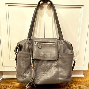 Gray Lily Jade Madeline Convertible (messenger to backpack) Diaper Bag